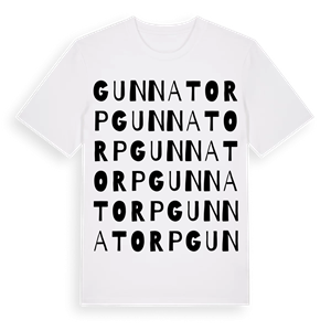 Gunnatorp ordlek t-shirt – ekologisk bomull t-shirt från Pinshirt