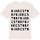 Vintage White t-shirt med Gunnestorp ordlek t-shirt