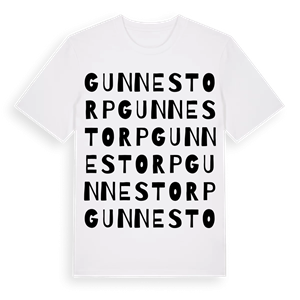 Gunnestorp ordlek t-shirt – ekologisk bomull t-shirt från Pinshirt