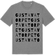 Mid Heather Gray t-shirt med Gustavatorpet ordlek t-shirt