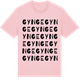 Pink Cotton t-shirt med Gynge ordlek t-shirt