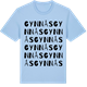 Blue Soul t-shirt med Gynnås ordlek t-shirt