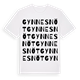 White t-shirt med Gynnesnöt ordlek t-shirt