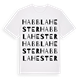 White t-shirt med Habblahester ordlek t-shirt