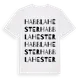White t-shirt med Habblahester ordlek t-shirt
