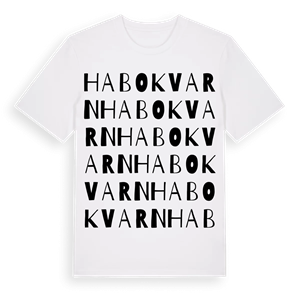 Habo kvarn ordlek t-shirt – ekologisk bomull t-shirt från Pinshirt