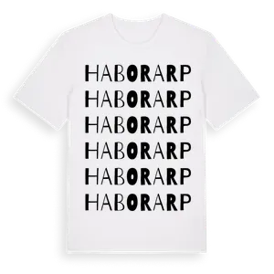 Haborarp ordlek t-shirt – ekologisk bomull t-shirt från Pinshirt
