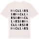 Vintage White t-shirt med Hacklarsbo ordlek t-shirt