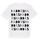 White t-shirt med Haddås ordlek t-shirt