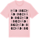 Pink Cotton t-shirt med Hädinge ordlek t-shirt