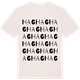 Vintage White t-shirt med Hag ordlek t-shirt