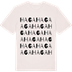 Vintage White t-shirt med Haga ordlek t-shirt
