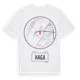 White t-shirt med Haga t-shirt