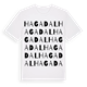 Hagadal ordlek t-shirt
