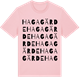 Pink Cotton t-shirt med Hagagärde ordlek t-shirt