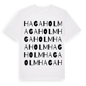 Hagaholm ordlek t-shirt – ekologisk bomull t-shirt från Pinshirt