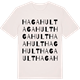 Vintage White t-shirt med Hagahult ordlek t-shirt