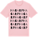 Pink Cotton t-shirt med Hagarp ordlek t-shirt