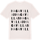 Vintage White t-shirt med Hagavillan ordlek t-shirt