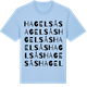 Blue Soul t-shirt med Hagelsås ordlek t-shirt