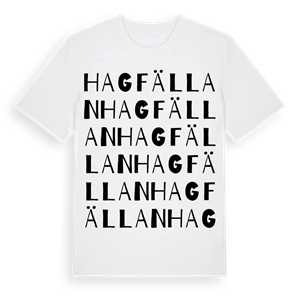 Hagfällan ordlek t-shirt – ekologisk bomull t-shirt från Pinshirt
