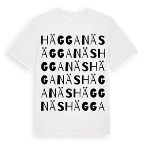 Hägganäs ordlek t-shirt – ekologisk bomull t-shirt från Pinshirt