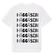 White t-shirt med Häggåsen ordlek t-shirt