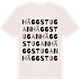 Vintage White t-shirt med Häggstugan ordlek t-shirt