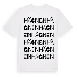 Hägnen ordlek t-shirt – ekologisk bomull t-shirt från Pinshirt
