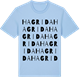 Blue Soul t-shirt med Hagrida ordlek t-shirt