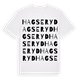White t-shirt med Hagseryd ordlek t-shirt