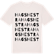 Vintage White t-shirt med Hagshestra ordlek t-shirt