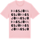 Pink Cotton t-shirt med Hagsjö ordlek t-shirt