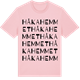 Pink Cotton t-shirt med Håkahemmet ordlek t-shirt