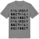 Mid Heather Gray t-shirt med Håkansbygget ordlek t-shirt