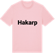 Pink Cotton t-shirt med Hakarp fetstil t-shirt