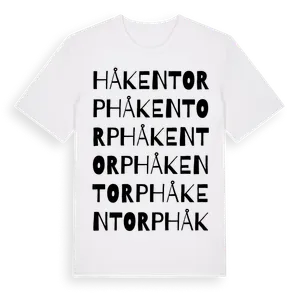 Håkentorp ordlek t-shirt – ekologisk bomull t-shirt från Pinshirt
