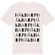 Vintage White t-shirt med Håknarp ordlek t-shirt