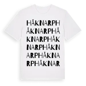 Håknarp ordlek t-shirt – ekologisk bomull t-shirt från Pinshirt