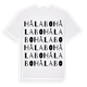 White t-shirt med Hålabo ordlek t-shirt