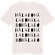 Vintage White t-shirt med Hålabo ordlek t-shirt