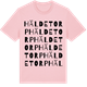 Pink Cotton t-shirt med Häldetorp ordlek t-shirt