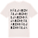 Vintage White t-shirt med Häljarem ordlek t-shirt