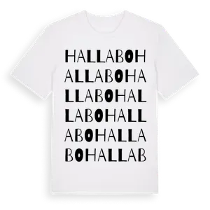 Hallabo ordlek t-shirt – ekologisk bomull t-shirt från Pinshirt
