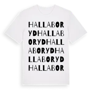 Hallaboryd ordlek t-shirt – ekologisk bomull t-shirt från Pinshirt