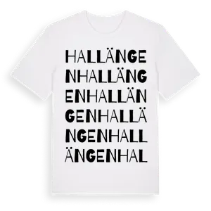 Hallängen ordlek t-shirt – ekologisk bomull t-shirt från Pinshirt