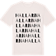 Vintage White t-shirt med Hallarna ordlek t-shirt