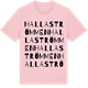 Pink Cotton t-shirt med Hallaströmmen ordlek t-shirt