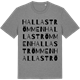 Mid Heather Gray t-shirt med Hallaströmmen ordlek t-shirt