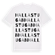 Hallastugan ordlek t-shirt